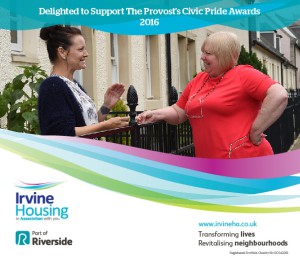 Advert for Provost's Civic Pride Awards